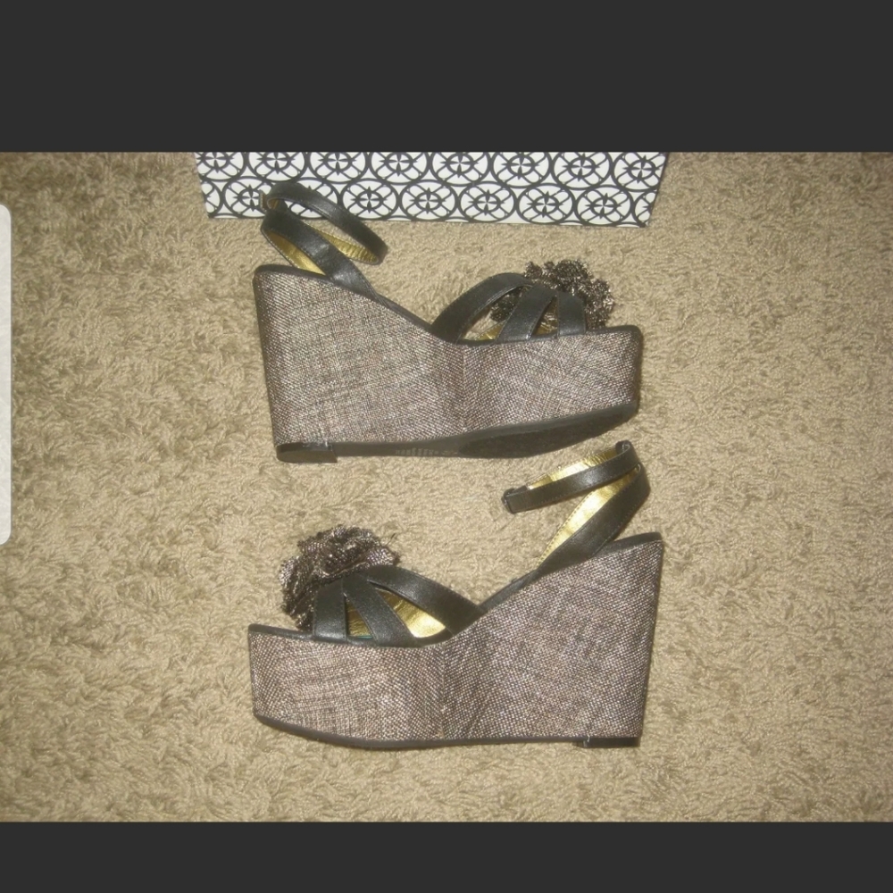 Nicole miller wedges platforms new sandals shoes